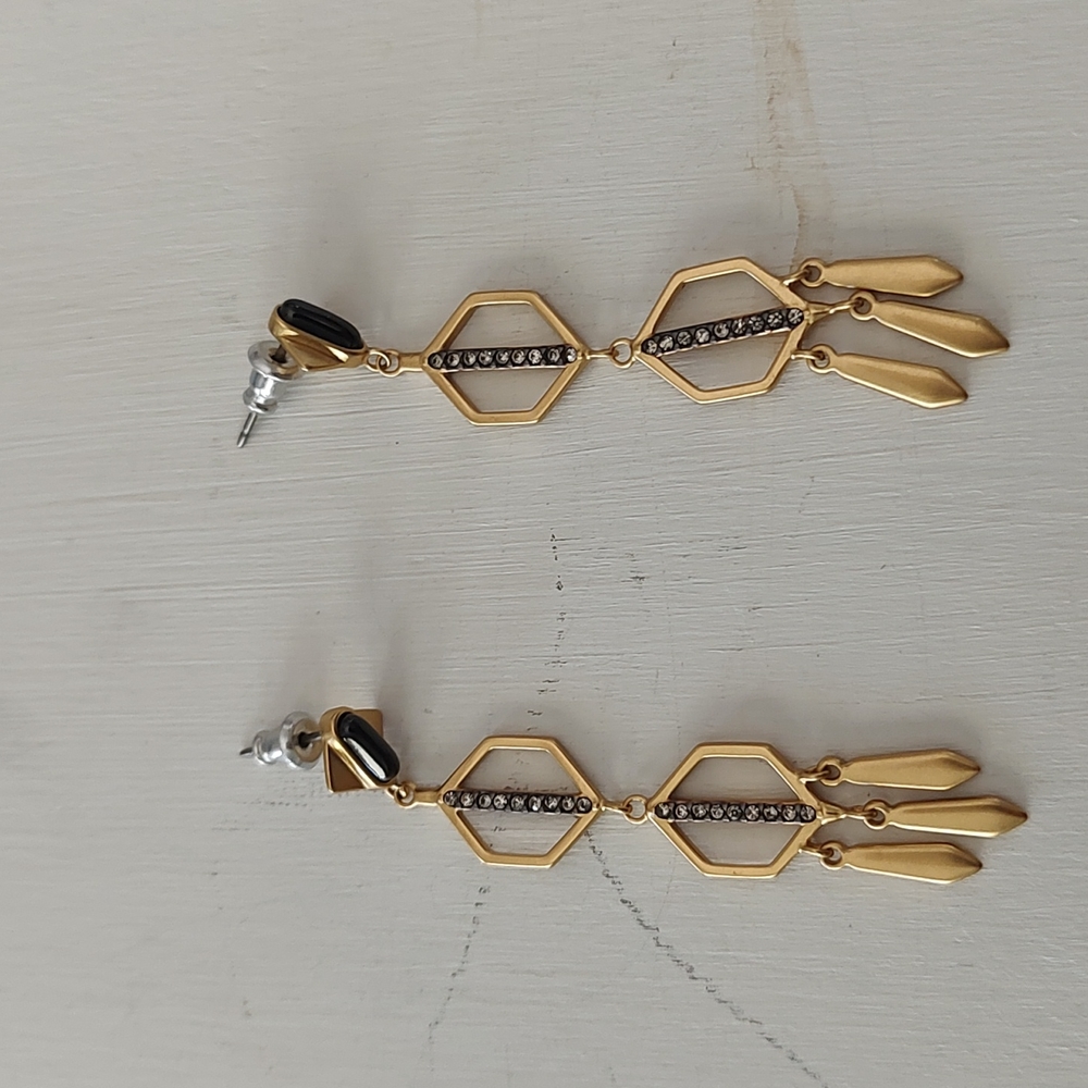 Gold earrings